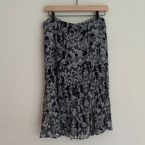 Pendleton Silk Knee Length Paisley Skirt